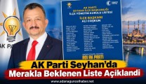 AK PARTİ SEYHAN İLÇE YÖNETİM KURULU BELLİ OLDU