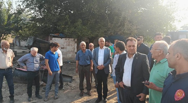 BAŞKAN KARALAR, YANGIN BÖLGESİNDE