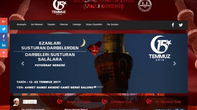 DİYANET İŞLERİ BAŞKANLIĞINDAN 15 TEMMUZ’A ÖZEL..