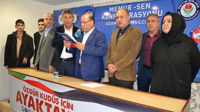MEMUR-SEN HAYKIRDI; “KUDÜS ÖZGÜR OLANA DEK ALANLARDAYIZ”