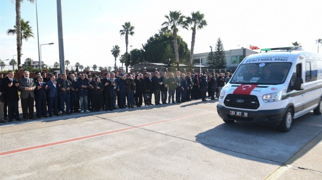 İSTİHKAM ASTSUBAY KIDEMLİ ÇAVUŞ SİNAN KÖSE İLE PİYADE UZMAN ONBAŞI HALİL KARAKOÇ MEMLEKETLERİ MERSİN’E UĞURLANDI
