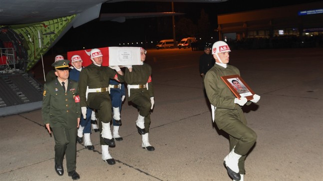 ŞEHİT KAPLAN’IN NAAŞI ADANA’DA