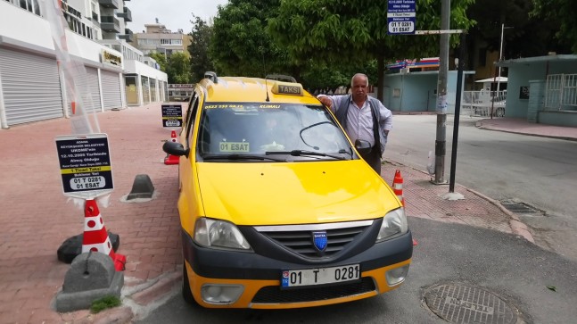 ADANALI TAKSİCİDEN KORONAVİRÜS ÖNLEMİ..