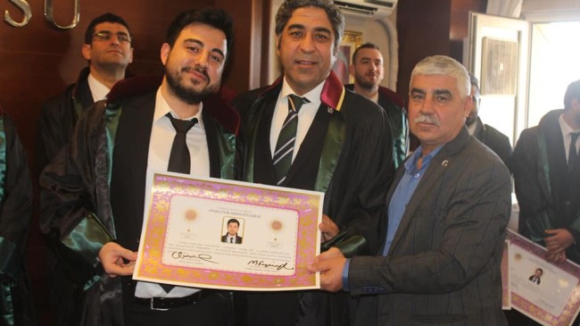 GENÇ AVUKATLAR YEMİN EDİP RUHSATLARINI ALDILAR