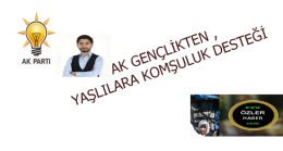 AK GENÇLİKTEN , YAŞLILARA KOMŞULUK DESTEĞİ