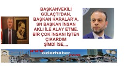 BAŞKAN VEKİLİNDEN, BAŞKANA TEPKİ