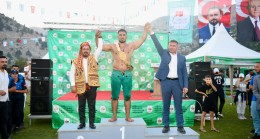 KIZILDAĞ GÜREŞLERİNDE BAŞPEHLİVAN  BÖNCEOĞLU OLDU, AĞALIGA ULUDAĞ SEÇİLDİ