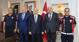 İTFAİYE HAFTASI ETKİNLİKLERİ KAPSAMINDA VALİ KÖŞGER’E ZİYARET