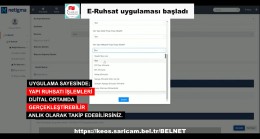 SARIÇAM BELEDİYESİ’NDEN DİJİTAL DÖNÜŞÜM ATAĞI: E-RUHSAT DÖNEMİ BAŞLADI