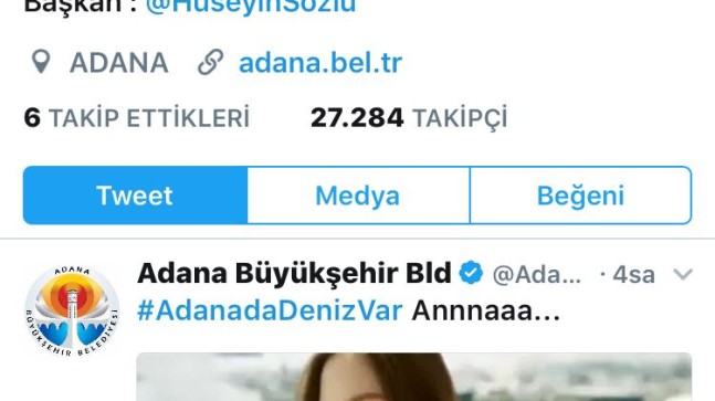 ‘ADANA’DA DENİZ VAR”