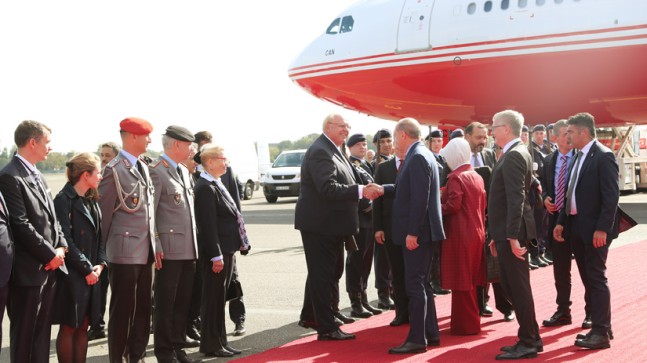 Cumhurbaşkanı Erdoğan Almanya’da