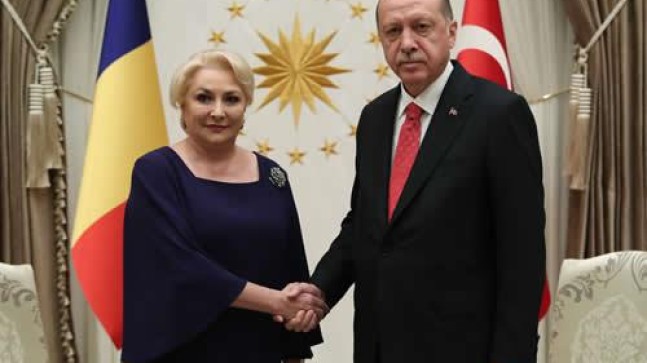 Romanya Başbakanı Dancila Cumhurbaşkanlığı Külliyesinde
