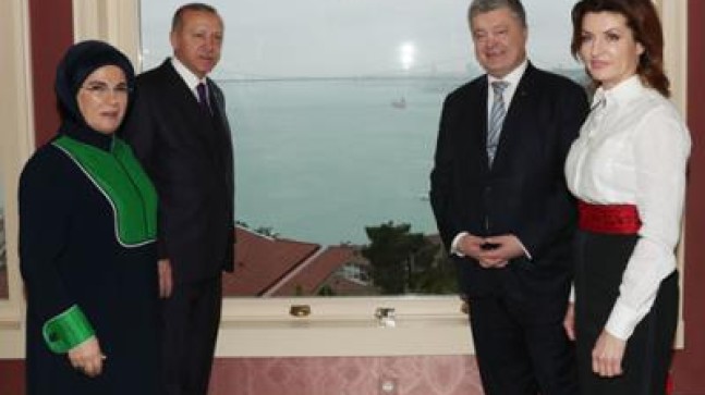 Cumhurbaşkanı Erdoğan, Ukrayna Devlet Başkanı Poroşenko ile görüştü