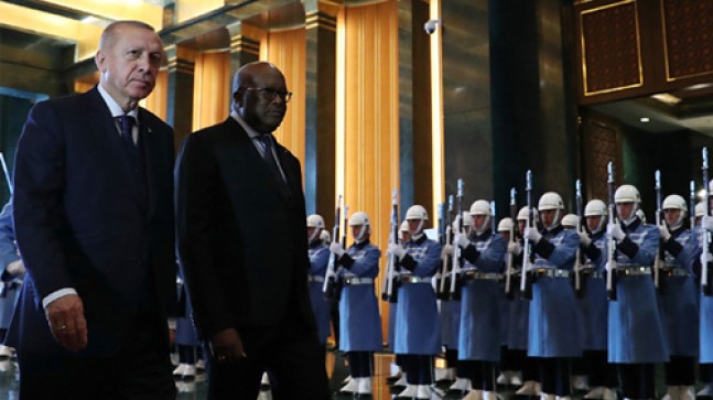 Burkina Faso Cumhurbaşkanı Kabore Cumhurbaşkanlığı Külliyesinde
