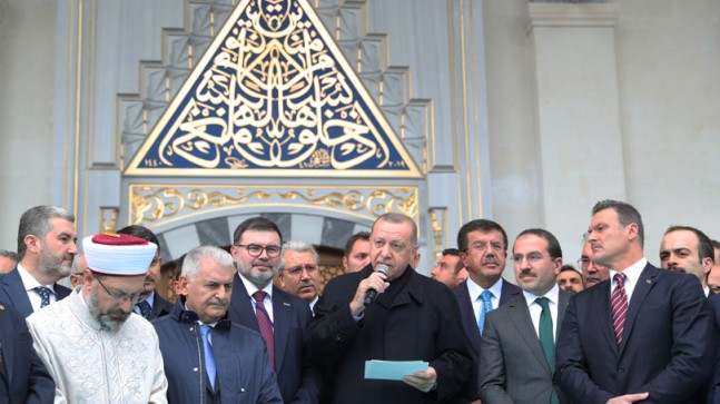 ERDOĞAN ; “CEMAATİ OLMAYAN CAMİİ YETİM VE ÖKSÜZDÜR”