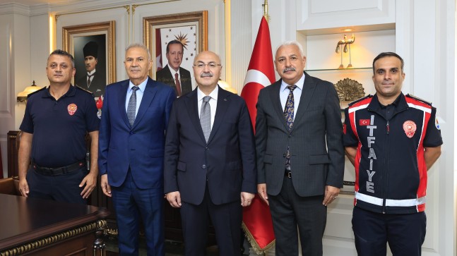 İTFAİYE HAFTASI ETKİNLİKLERİ KAPSAMINDA VALİ KÖŞGER’E ZİYARET