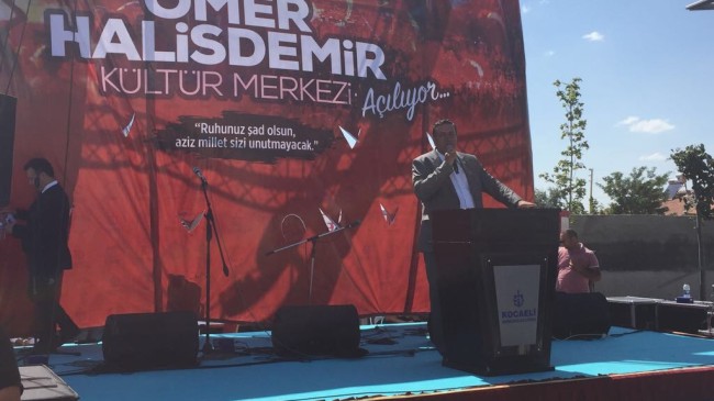 ÖMER HALİSDEMİR KÜLTÜR MERKEZİ AÇILIŞINA KATILDI