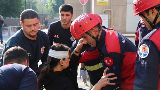 Adana Büyükşehir’de Yangın Tatbikatı
