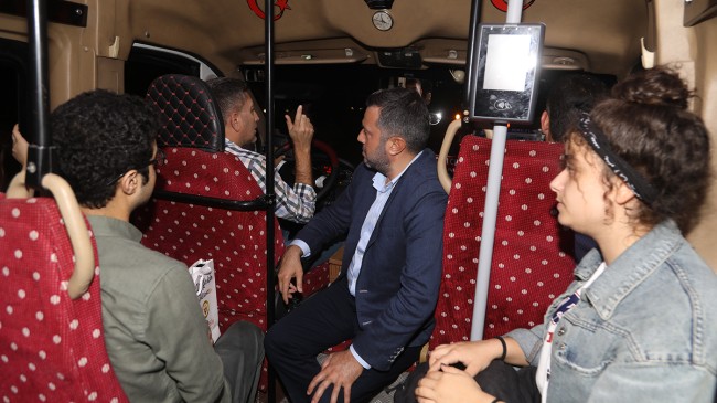 DOLMUŞ ÜCRETLERİ BAŞKAN’DAN