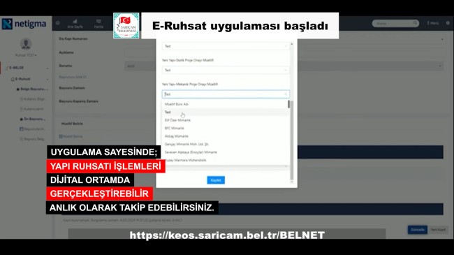 SARIÇAM BELEDİYESİ’NDEN DİJİTAL DÖNÜŞÜM ATAĞI: E-RUHSAT DÖNEMİ BAŞLADI