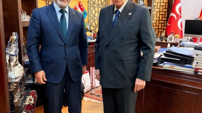 BAHÇELİ DAĞLI’YI KABUL ETTİ