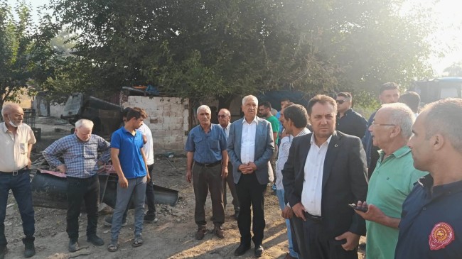 BAŞKAN KARALAR, YANGIN BÖLGESİNDE