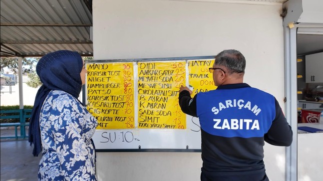 SARIÇAM’DA OKUL KANTİNLERİNE SIKI DENETİM